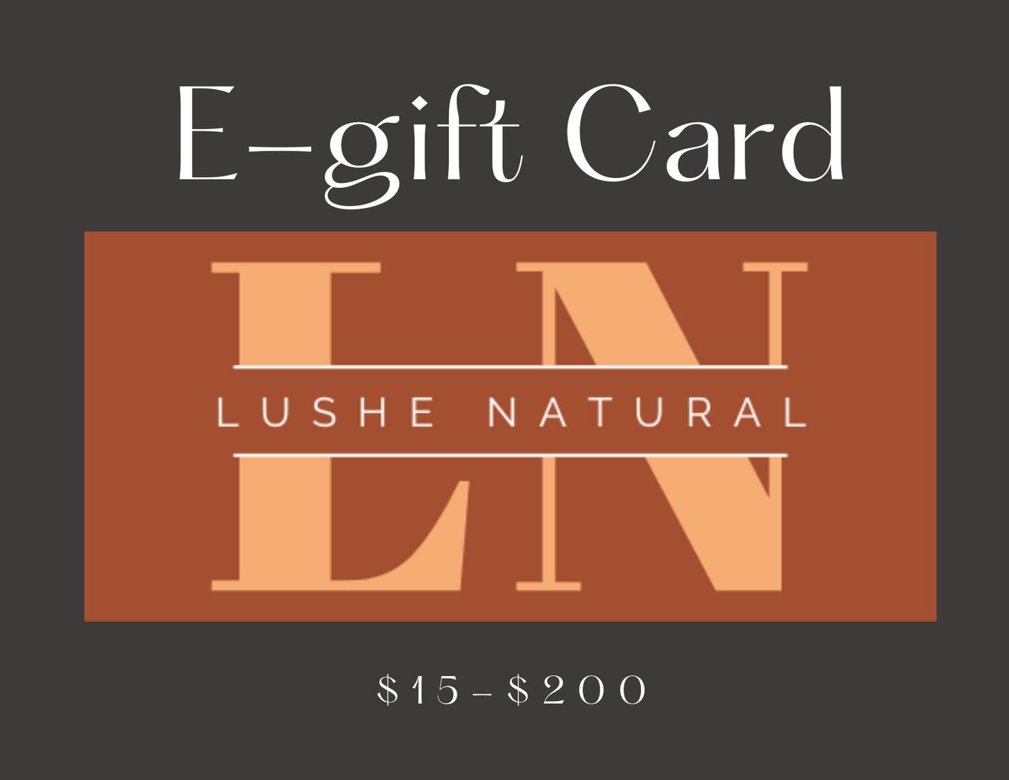 Lushe Natural Gift Card